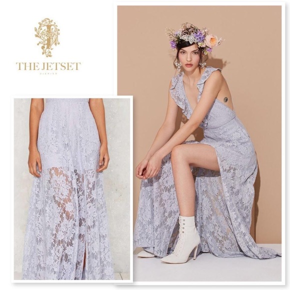 NWOT The Jetset Diaries Lace Lilac Dress, Small - Picture 6 of 8